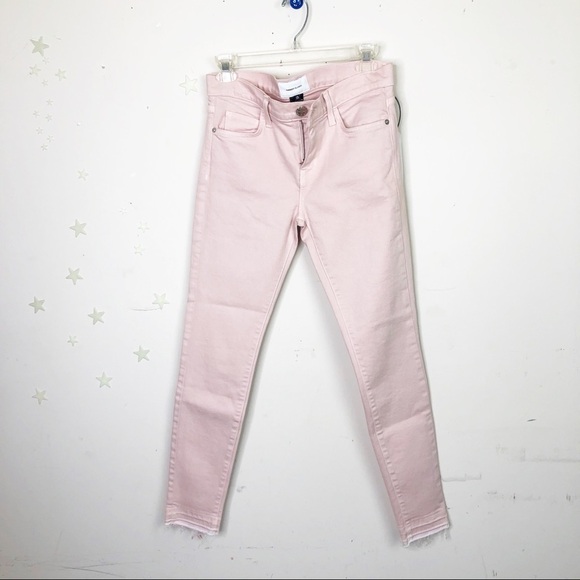 CURRENT Elliot, The Stiletto, primrose pink released hem jeans - Picture 9 of 11